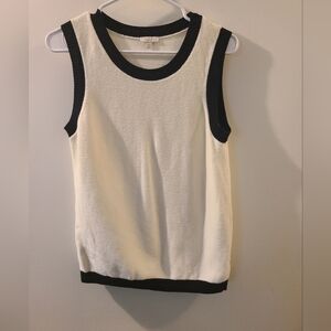Talbots Black and White Tank Top